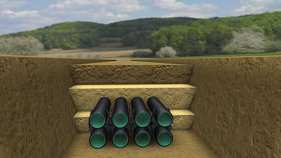 Kabuflex protection des cables sous terrains